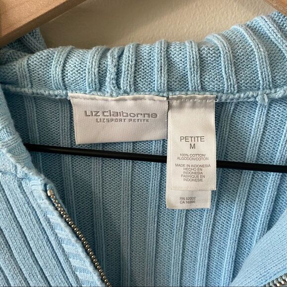 Liz Claiborne Sport short sleeve jacket Y2K Medium Petite - Picture 4 of 6